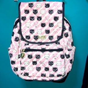 Betsey Johnson Quilted Cat Backpack